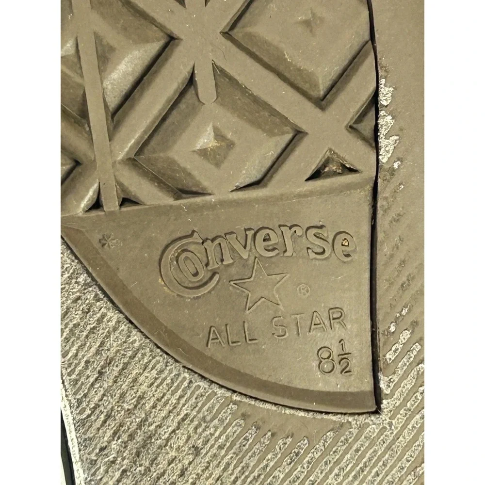 Vintage Converse Black Chuck Taylor All Star High Top Men's 8.5 Women's 10.5Y2K‎ - Picture 6 of 7